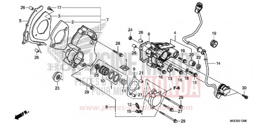 PANNEAU ARRIERE GAUCHE CB1100SAE de 2014